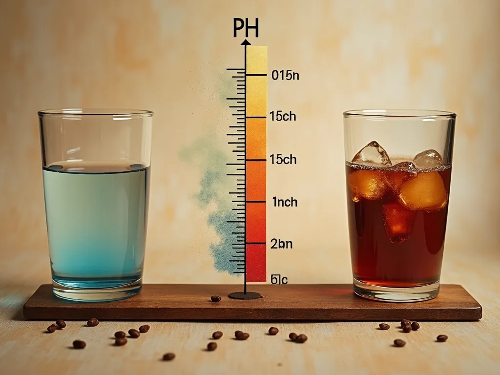 Is Coffee Acidic? Everything You Need to Know About Coffee's Acidity 4 A pH scale indicating where coffee falls between water and soda"