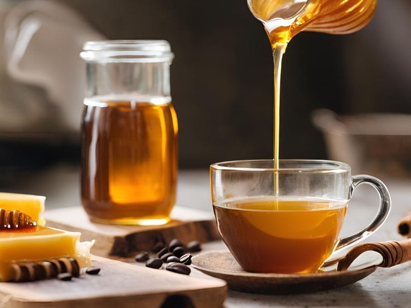 Do People Put Honey in Coffee? A Personal Journey into the Sweet Trend 5 Lavazza coffee paired with a jar of natural honey