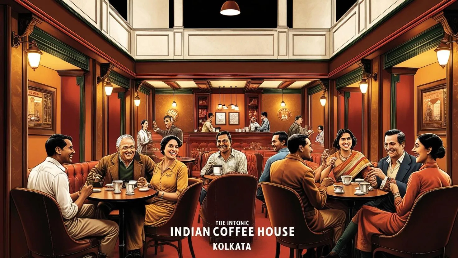 Exploring the Rich Coffee Culture in India 5 Historic Indian Coffee House in Kolkata with classic vintage interiors