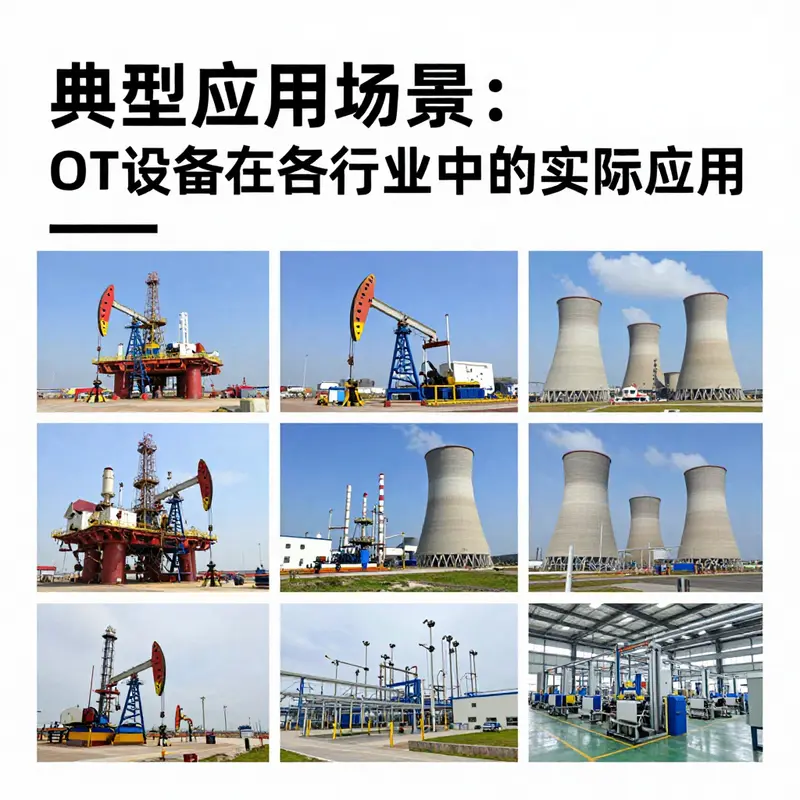 A visual representation of OT equipment functionality in an industrial environment.