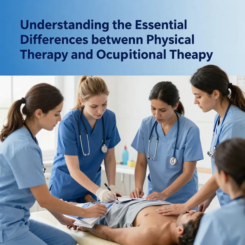 An infographic illustrating the core goals and methods of Physical and Occupational Therapy.