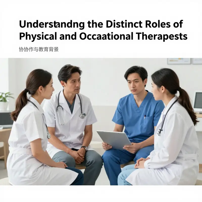 Contrasting the key roles and methodologies of physical therapists and occupational therapists in patient recovery.