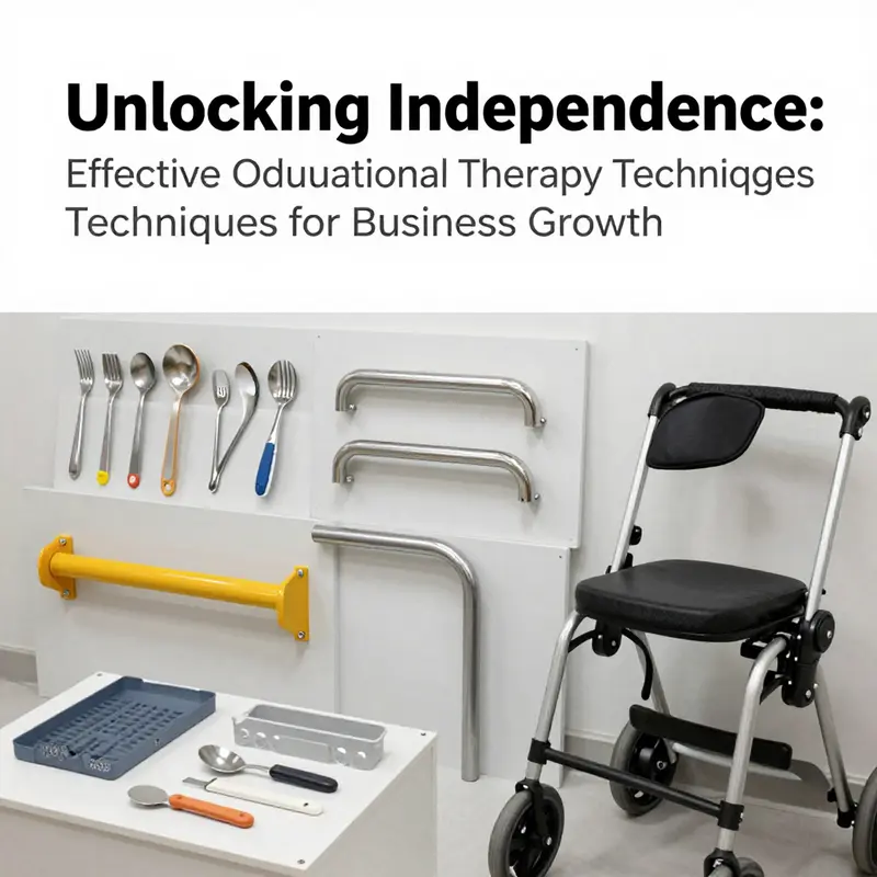 ADL training session showcasing adaptive tools to improve dressing skills.