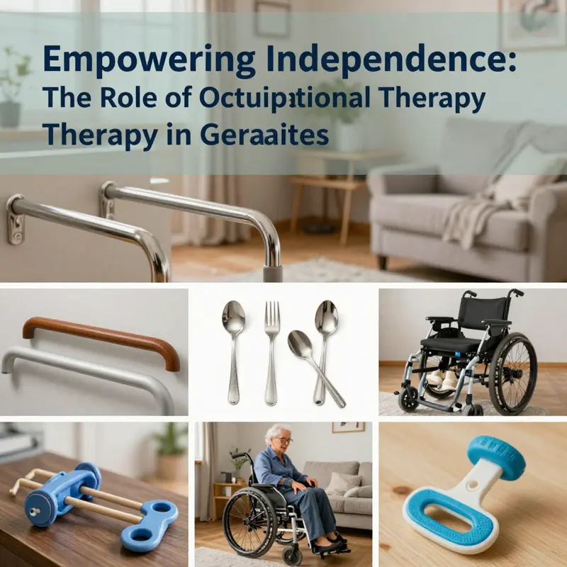 An occupational therapist assessing an elderly client to create a personalized care plan.