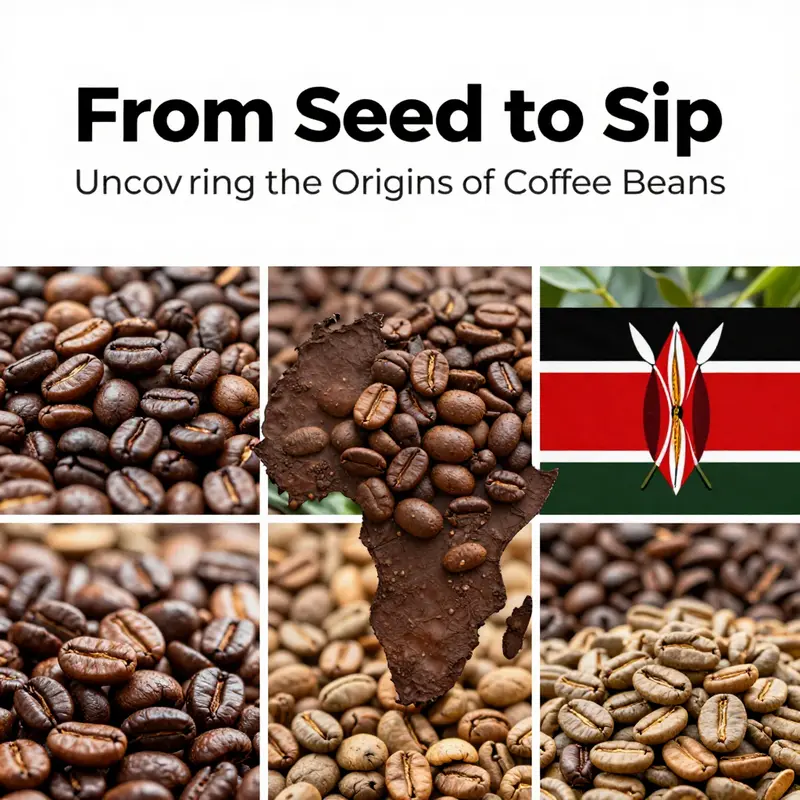 An Ethiopian coffee farm illustrating the birthplace of coffee cultivation.