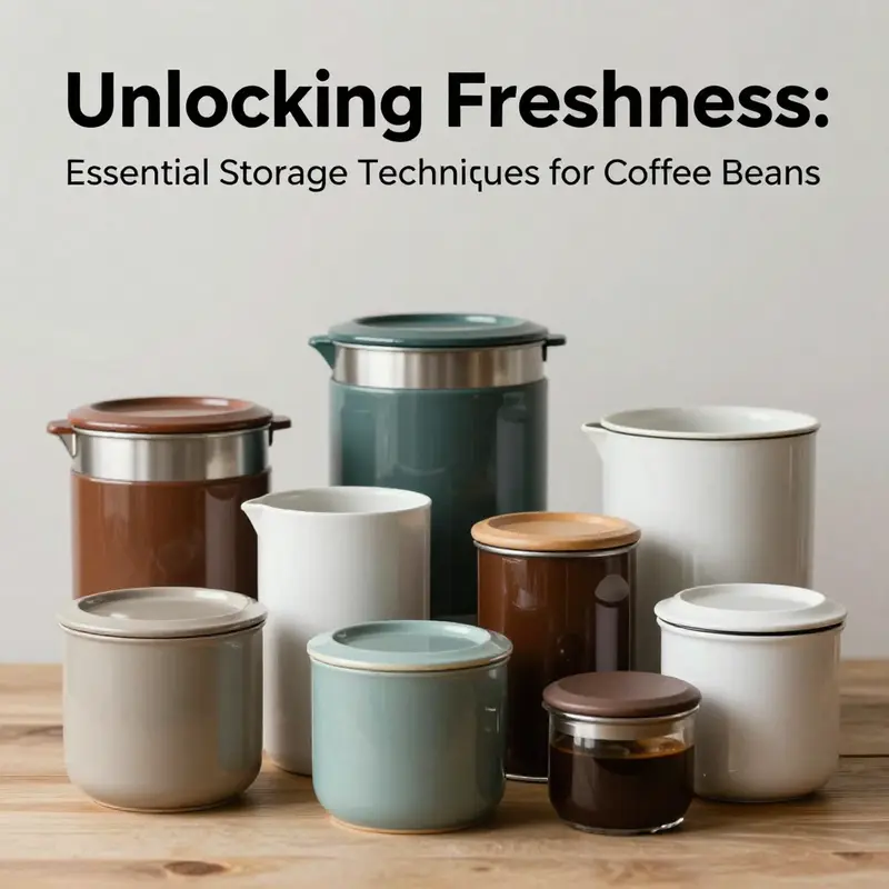 Explore different airtight container options for effective coffee bean storage.