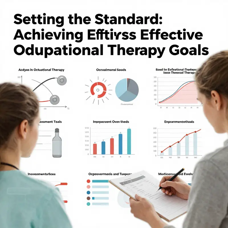 Illustration of SMART criteria for goal-setting in occupational therapy.