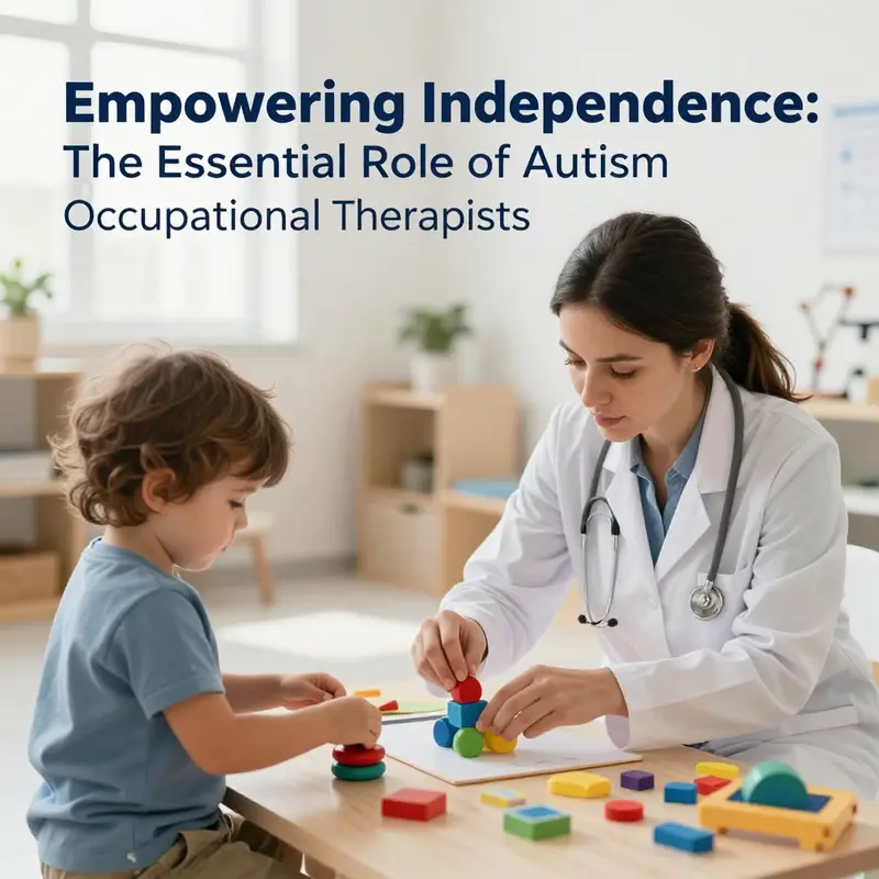 An occupational therapist helps a child develop fine motor skills through engaging play-based activities.