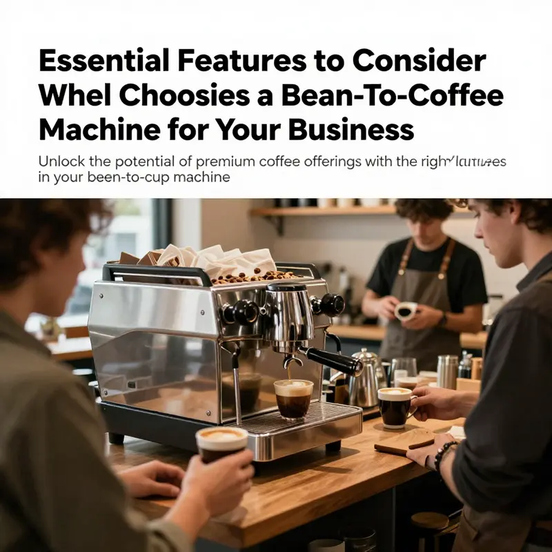 Coffee shop environment with customers enjoying coffee and a barista operating a bean-to-cup coffee machine.