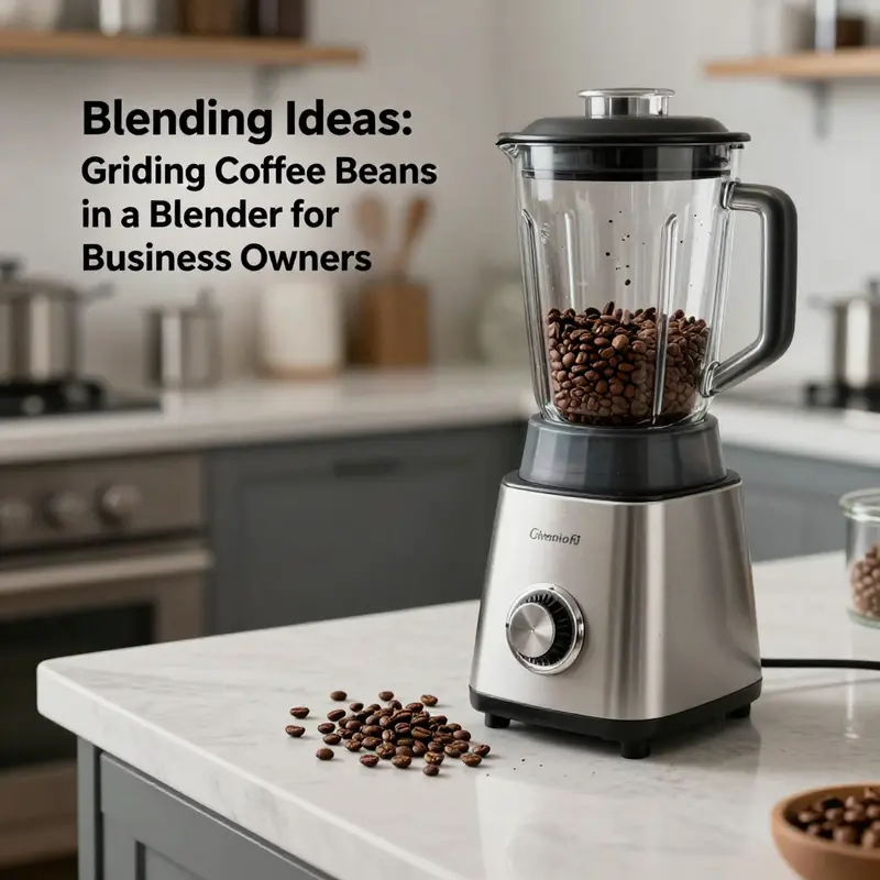 Exploring the basic capabilities of blenders in grinding coffee beans.