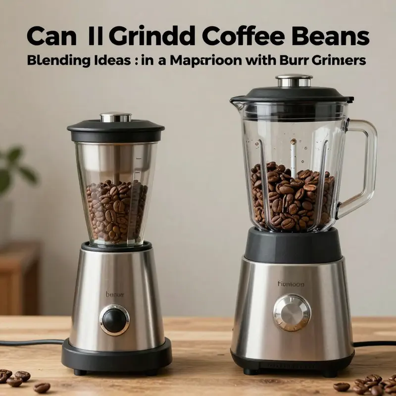 Exploring the basic capabilities of blenders in grinding coffee beans.