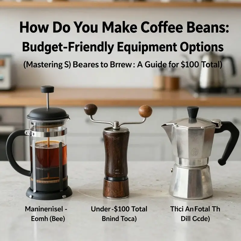 A simple cold brew coffee setup with ingredients ready to create a refreshing beverage.