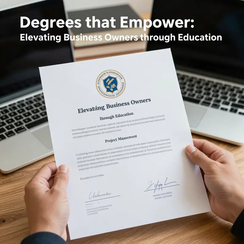 Business professionals discussing strategies, showcasing the value of advanced education in leadership.