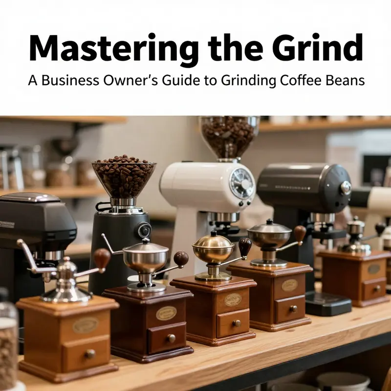 Step-by-step guide on grinding coffee beans to enhance flavor.