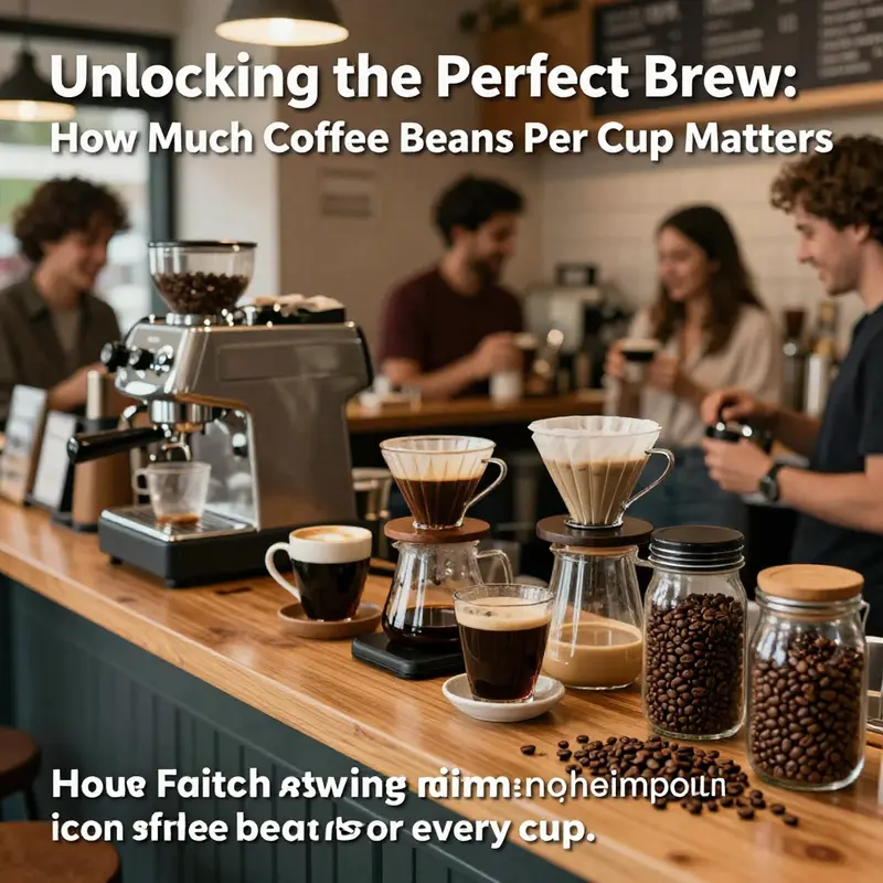 Coffee bar with customers enjoying various brews.