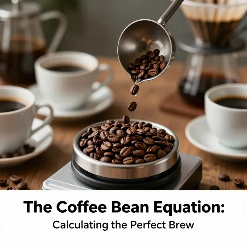 Measuring coffee beans is crucial for brewing the perfect cup.