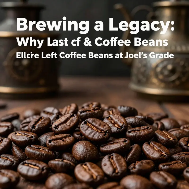 Ellie leaves coffee beans at Joel’s grave, embodying their bond and shared experiences.