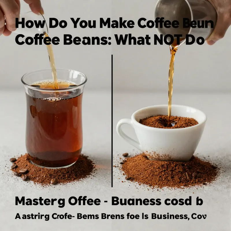 A simple cold brew coffee setup with ingredients ready to create a refreshing beverage.