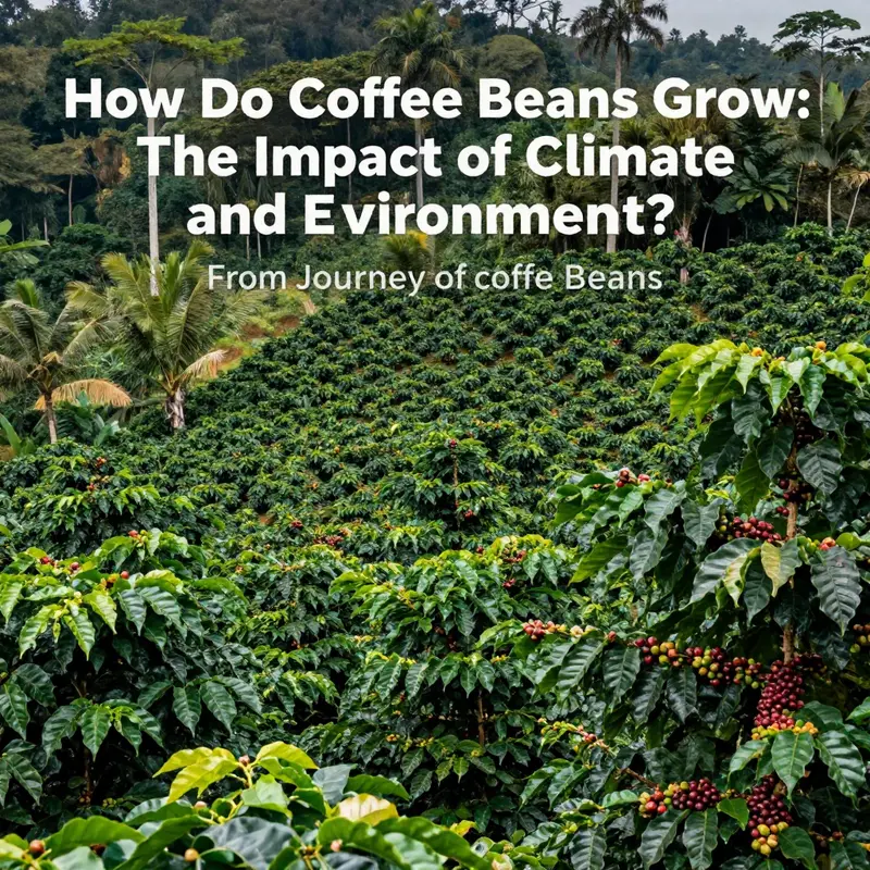 Coffee cherries during their ripening stage on a coffee tree.