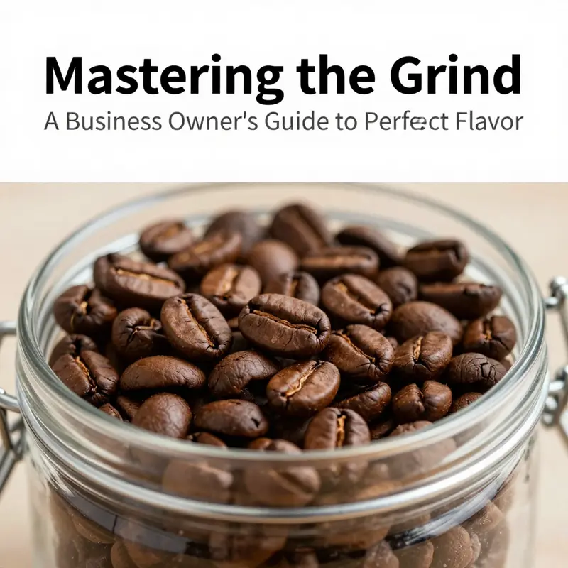 A barista grinds fresh coffee beans, emphasizing the importance of timing for flavor.