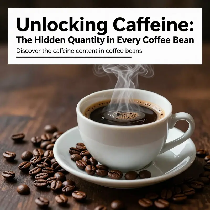 A close-up of a steaming cup of coffee with coffee beans to symbolize the focus on caffeine exploration.