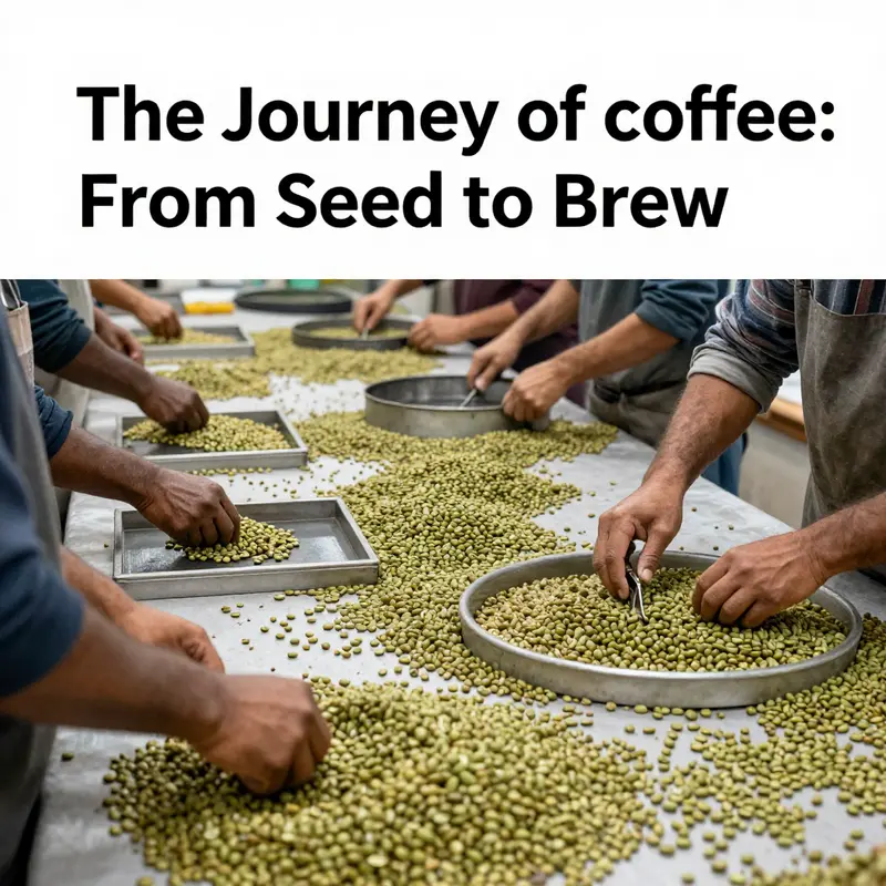 Coffee cherries growing on the plant, ready for harvest.