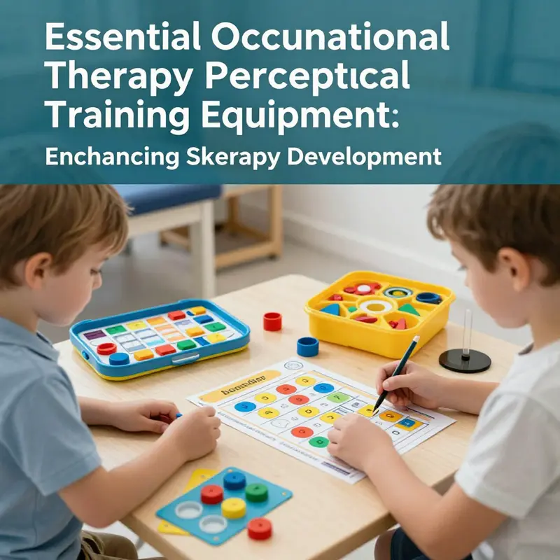 An array of tools promoting fine motor skills development in an occupational therapy setting.