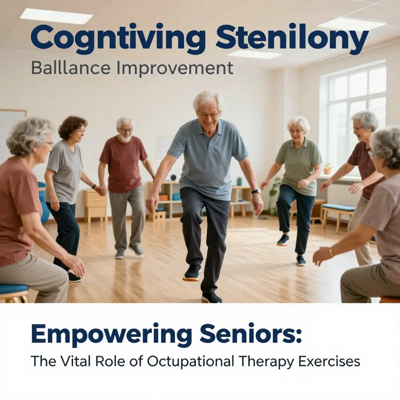 An elderly woman practicing functional mobility exercises to enhance her daily living skills.