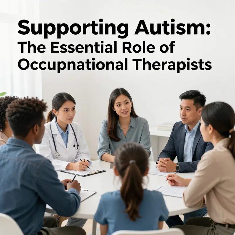 An occupational therapist actively engaging with a child to enhance their daily living skills.