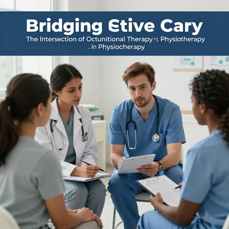 A visual representation of the distinct goals found in occupational therapy and physiotherapy.