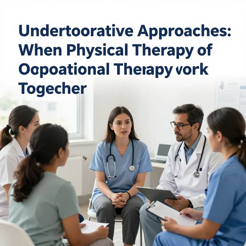 Visual representation of the distinctions between physical and occupational therapy practices.