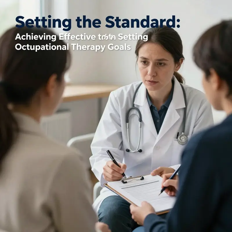 Illustration of SMART criteria for goal-setting in occupational therapy.
