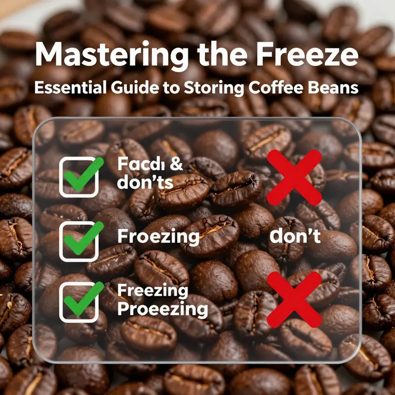 Understanding the importance of timing in freezing coffee beans.