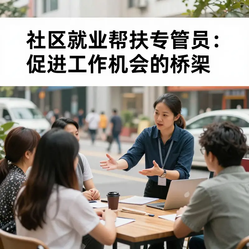 A community employment facilitator actively connecting job seekers with opportunities.