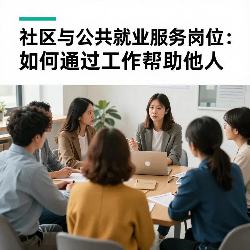 A job counselor assists community members in navigating employment opportunities.