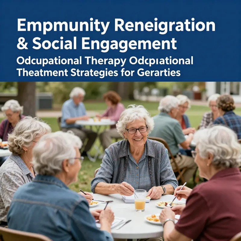 Occupational therapy focusing on ADL training helps older adults adapt to daily living tasks effectively.