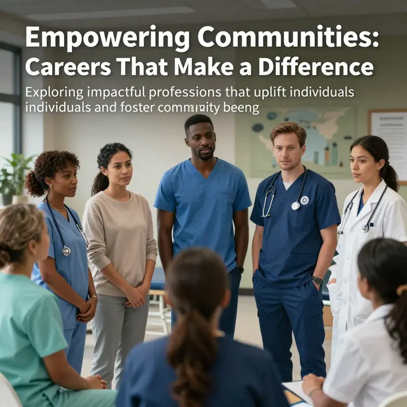 A group of diverse helping professionals standing together, representing the impactful roles they play in society.