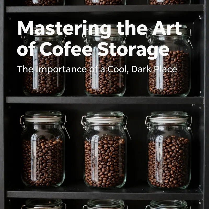Proper storage in a cool, dark place is vital for maintaining coffee bean freshness.