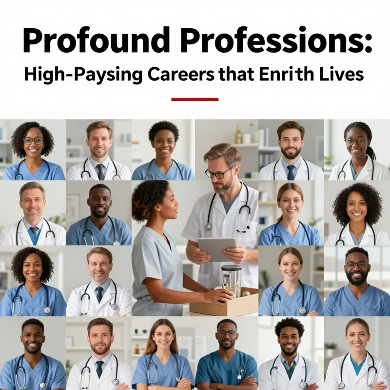 A collage of professionals from various fields dedicated to enriching lives and communities.