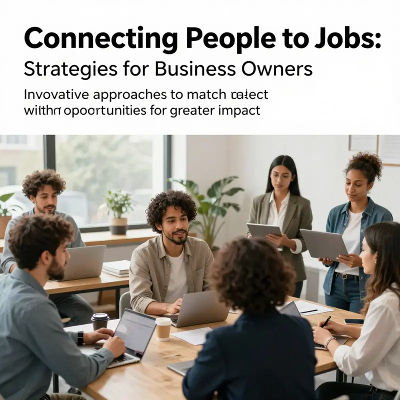 A collage of job seekers involved in activities aimed at securing employment, reflecting diversity and determination.