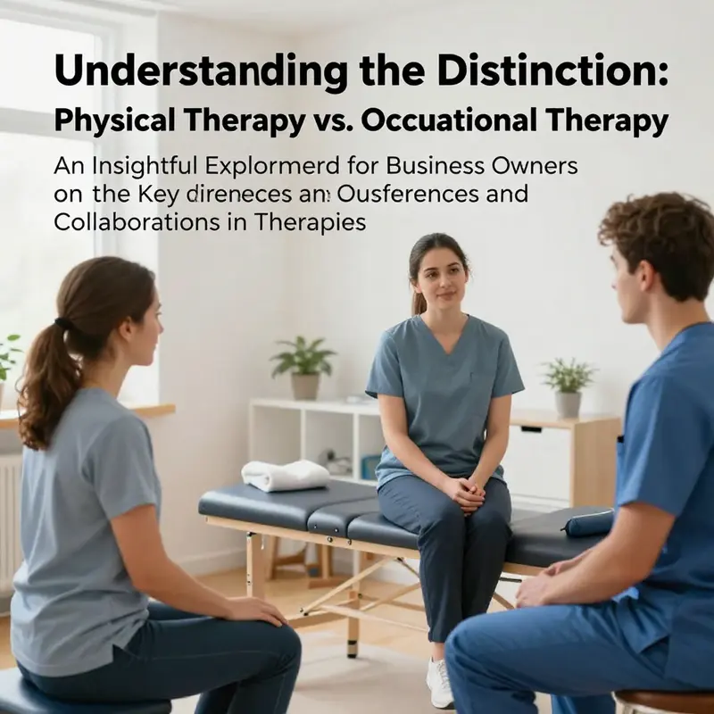 A composite image visualizing the interactions in physical and occupational therapy sessions.