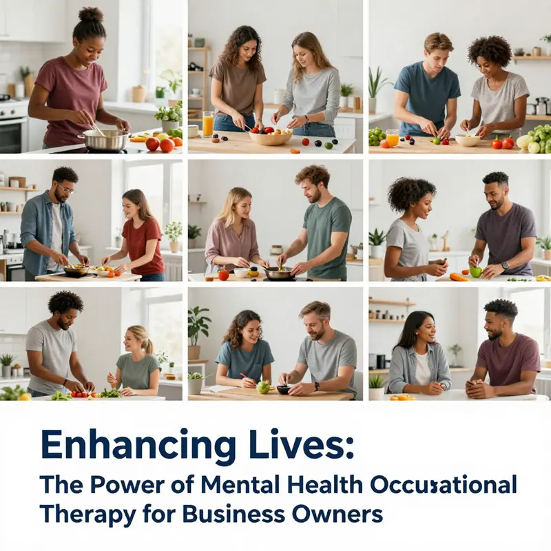 Individuals actively participating in daily living activities through focused therapeutic techniques.