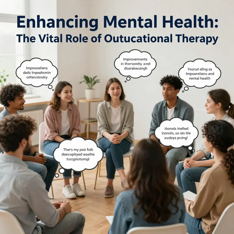 An occupational therapist actively engaging with a client, illustrating the supportive role of OT in mental health.