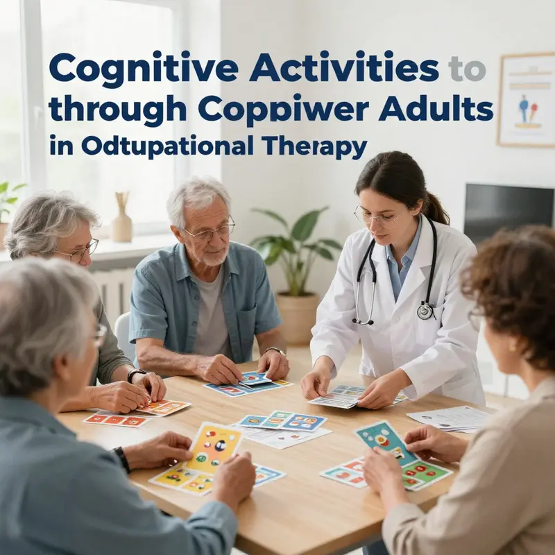 A therapist facilitates a memory game designed to reinforce and enhance cognitive functions among adults.