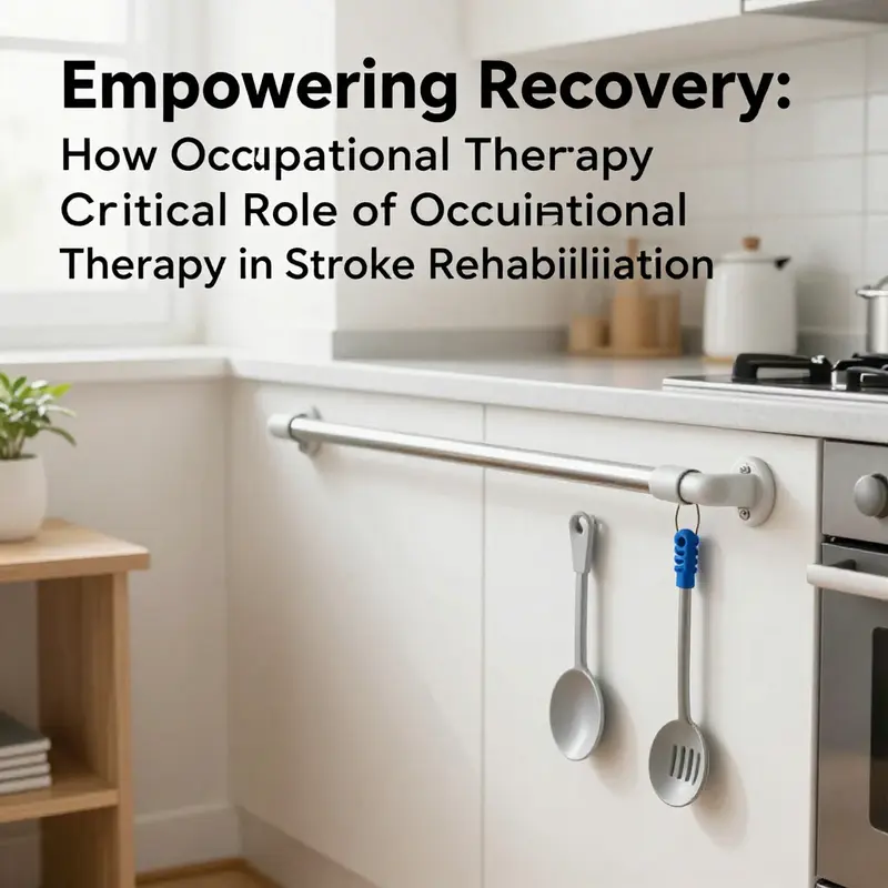 An occupational therapist assisting a stroke survivor with hand exercises to enhance motor control.