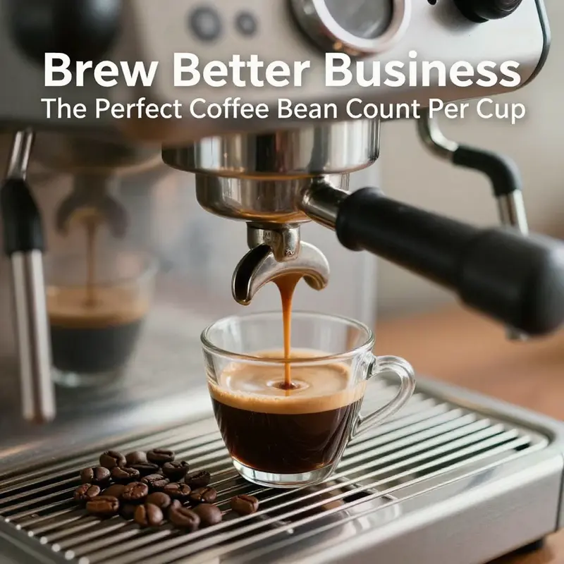 Drip coffee preparation with a focus on bean measurement.