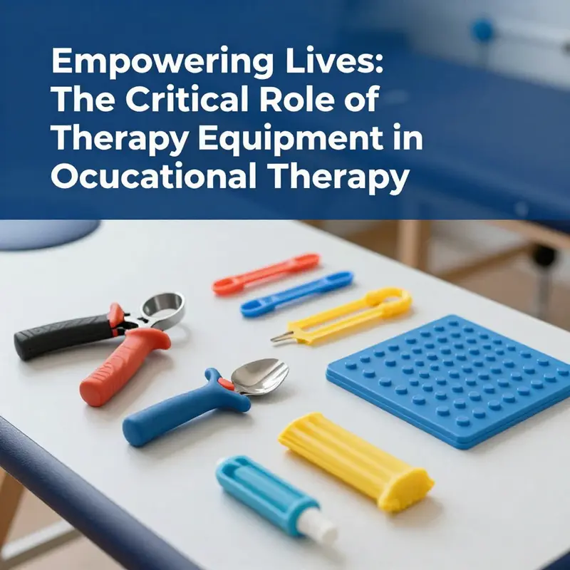 A comprehensive selection of essential tools for occupational therapy, showcasing their diversity and purpose.