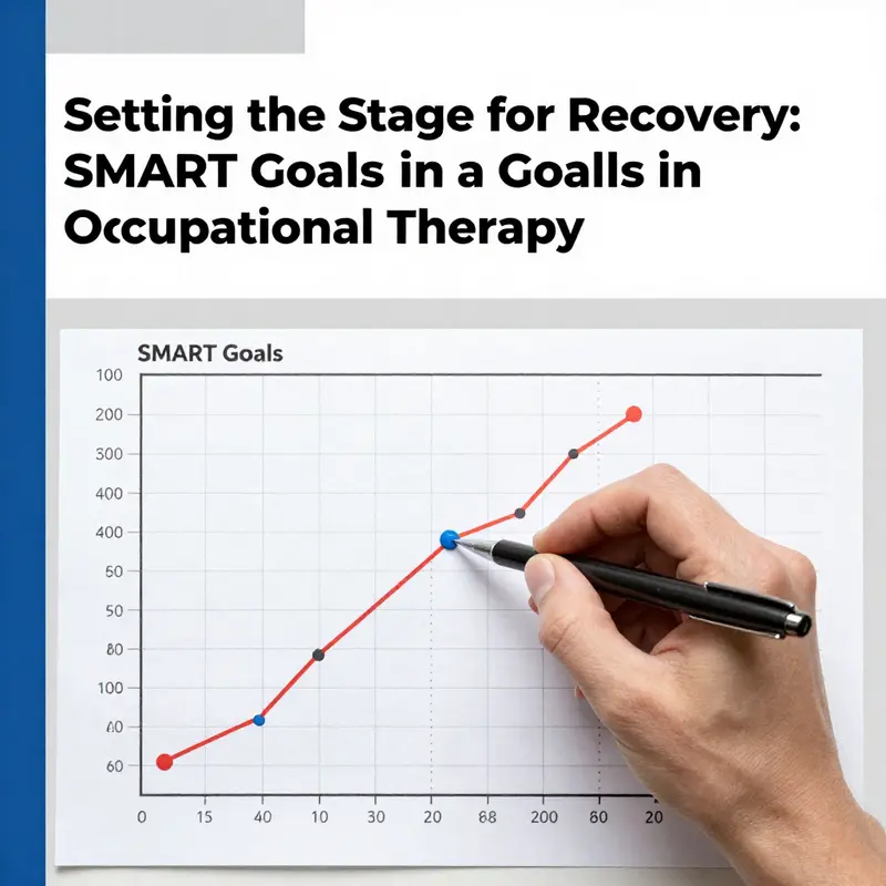 Visual representation of the SMART framework and its components in occupational therapy.