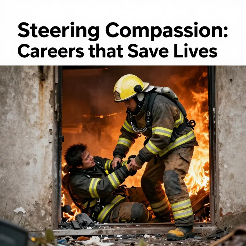 A firefighter demonstrates courage and quick action in a critical rescue operation.