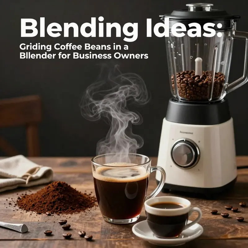 Exploring the basic capabilities of blenders in grinding coffee beans.